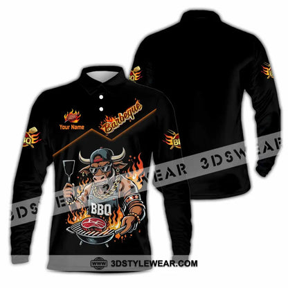 Unisex Shirt - Custom BBQ Shirt - Long Sleeve Polo / S - T-shirt