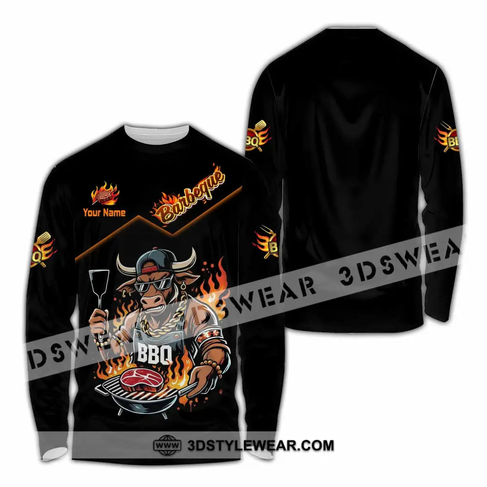 Unisex Shirt - Custom BBQ Shirt - Long Sleeve Shirt / S - T-shirt