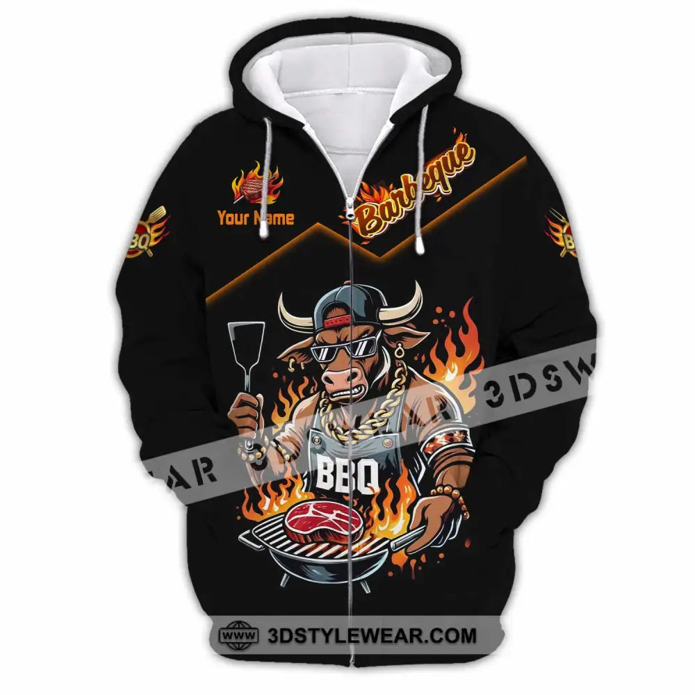 Unisex Shirt - Custom BBQ Shirt - Zipper Hoodie / S - T-shirt