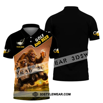 Unisex Shirt - Custom Beer And Golf Shirt - Polo Shirt / S - T-shirt