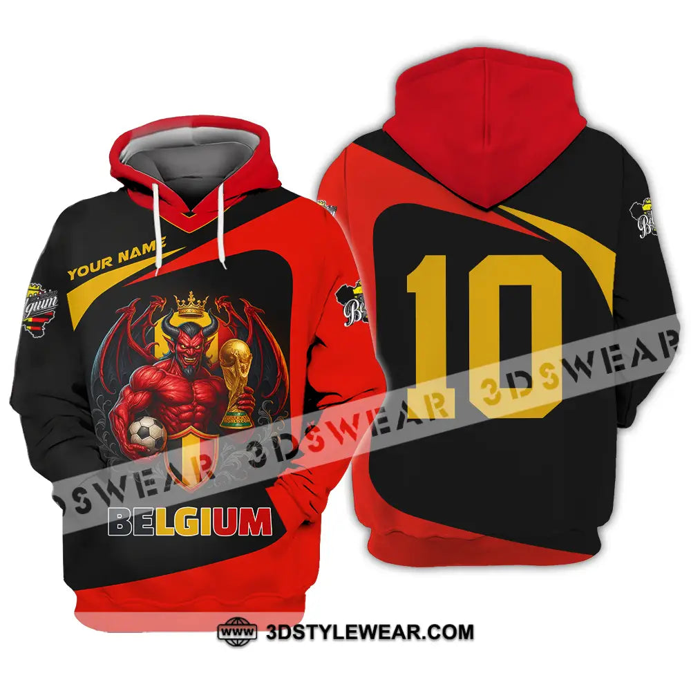 Unisex Shirt - Custom Belgium 3D Shirt Hoodie / S T-shirt
