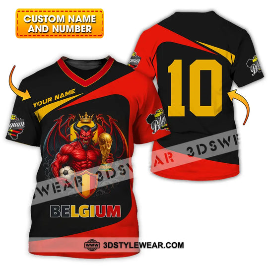 Unisex Shirt - Custom Belgium 3D Shirt style option 1
