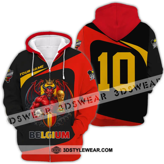 Unisex Shirt - Custom Belgium 3D Shirt style option 4