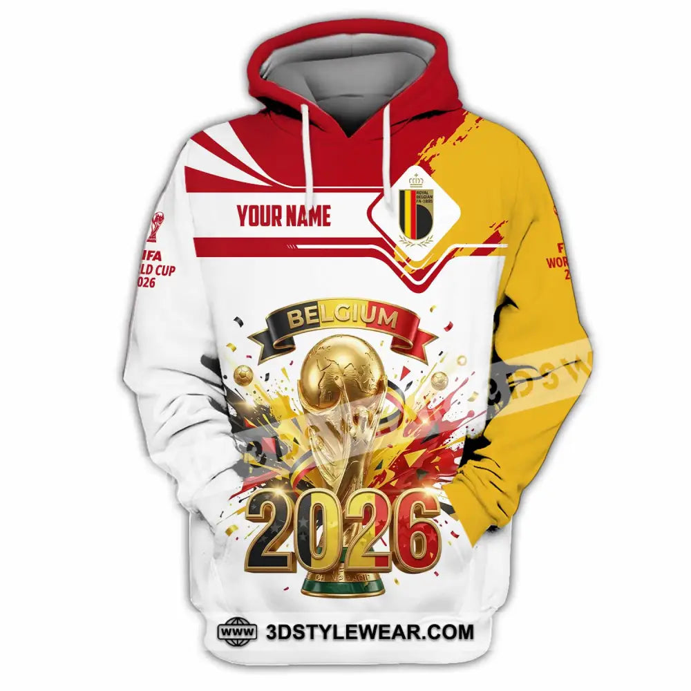 Unisex Shirt - Custom Belgium World Cup 2026 3D Shirt - Hoodie / S - T-shirt