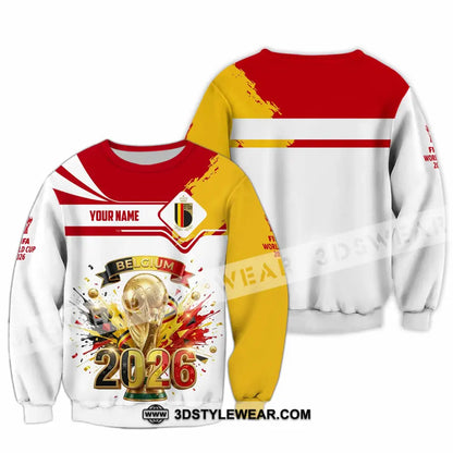 Unisex Shirt - Custom Belgium World Cup 2026 3D Shirt - Long Sleeve / S - T-shirt