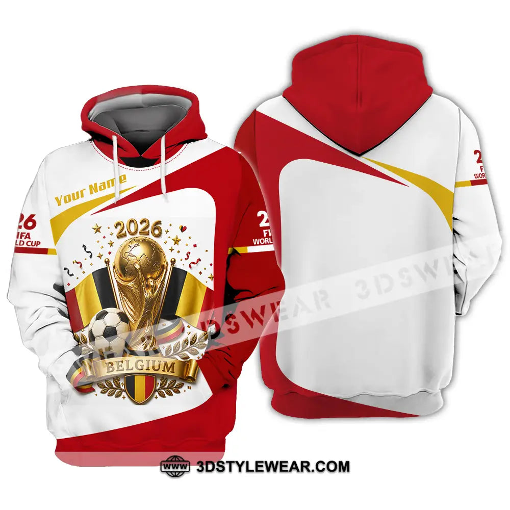 Unisex Shirt - Custom Belgium World Cup 2026 Shirt - Hoodie / S - T-shirt