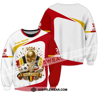 Unisex Shirt - Custom Belgium World Cup 2026 Shirt - Long Sleeve / S - T-shirt