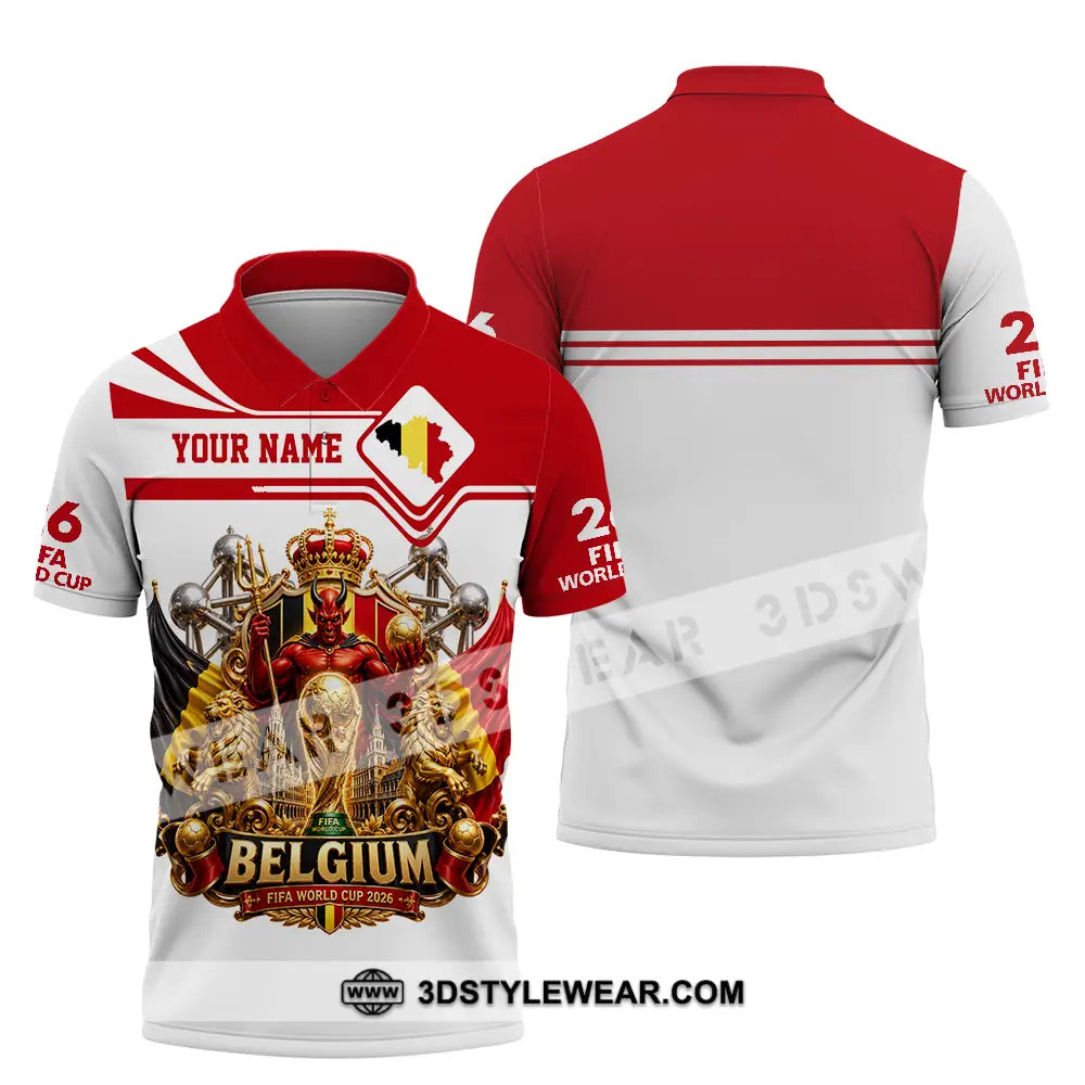 Unisex Shirt - Custom Belgium World Cup 2026 Shirt - Polo Shirt / S - T-shirt
