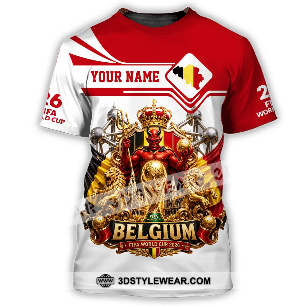 Unisex Shirt - Custom Belgium World Cup 2026 Shirt - T-Shirt / S - T-shirt