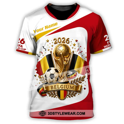 Unisex Shirt - Custom Belgium World Cup 2026 Shirt - T-Shirt / S - T-shirt