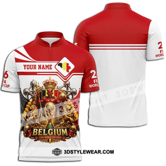 Unisex Shirt - Custom Belgium World Cup 2026 Shirt style option 2