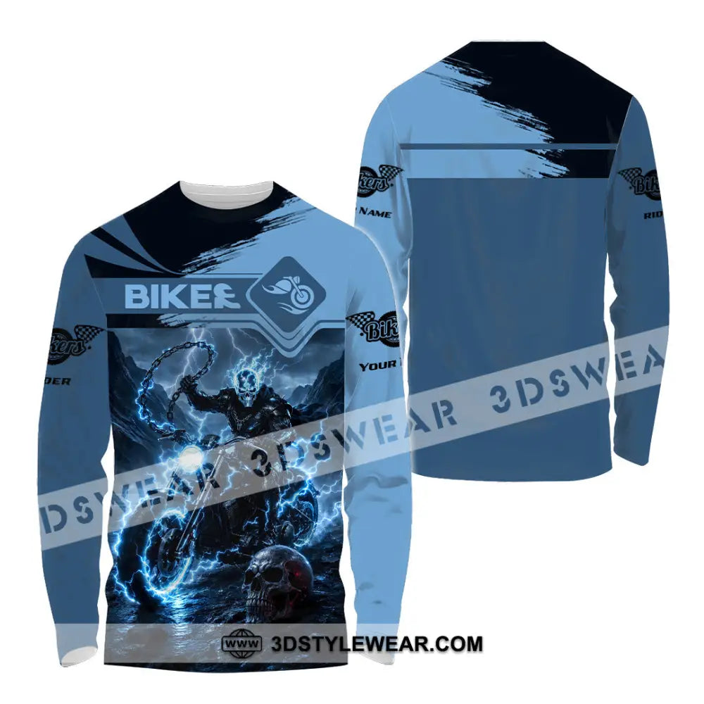 Unisex Shirt - Custom Biker Shirt - Long Sleeve Shirt / S - T-shirt