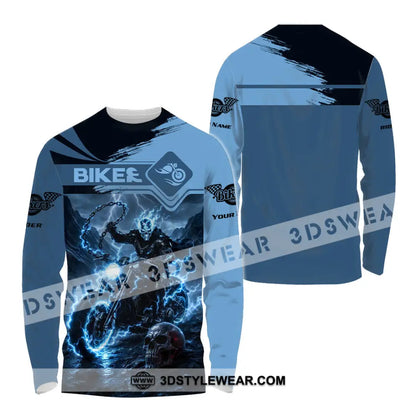 Unisex Shirt - Custom Biker Shirt - Long Sleeve Shirt / S - T-shirt
