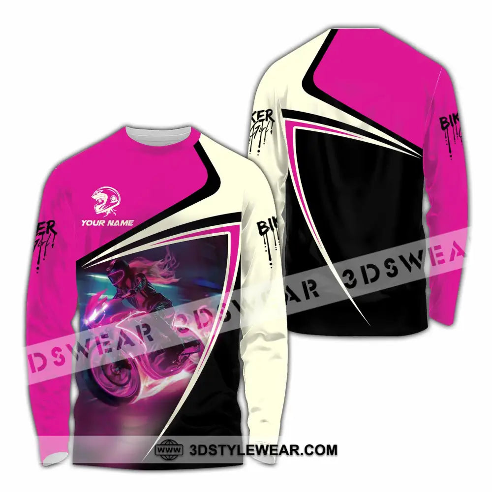 Unisex Shirt - Custom Biker Shirt - Long Sleeve Shirt / S - T-shirt