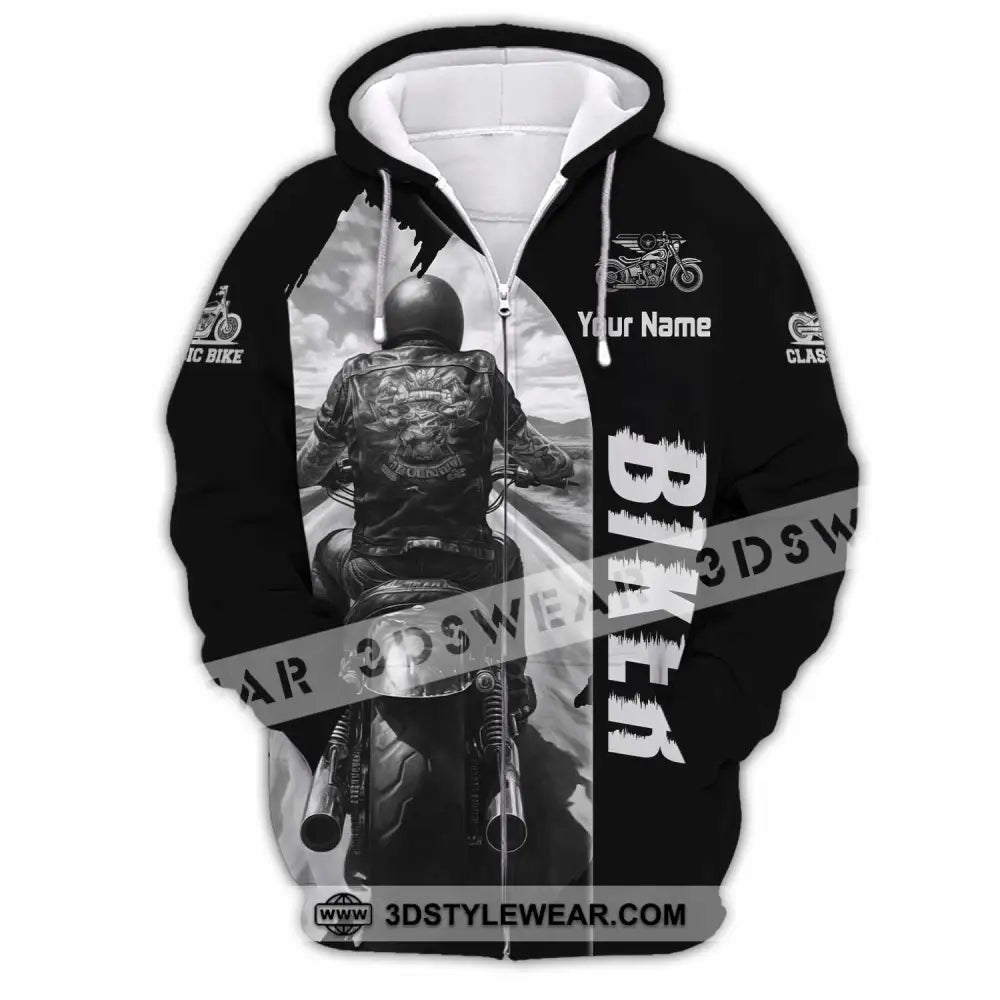 Unisex Shirt - Custom Biker Shirt - Zipper Hoodie / S - T-shirt