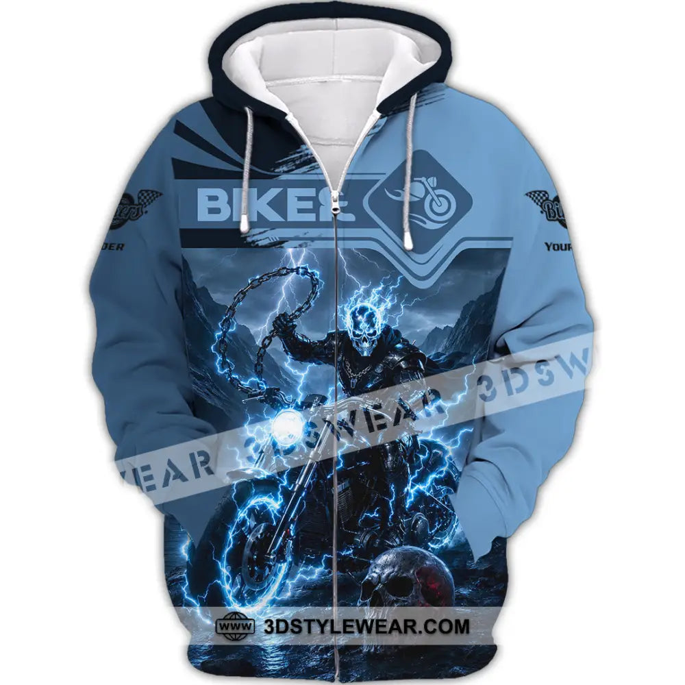 Unisex Shirt - Custom Biker Shirt - Zipper Hoodie / S - T-shirt