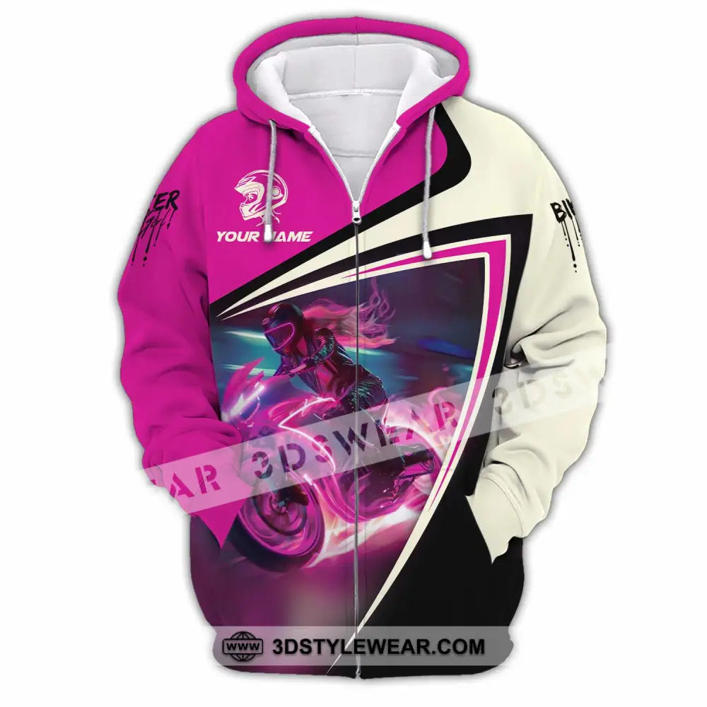 Unisex Shirt - Custom Biker Shirt - Zipper Hoodie / S - T-shirt