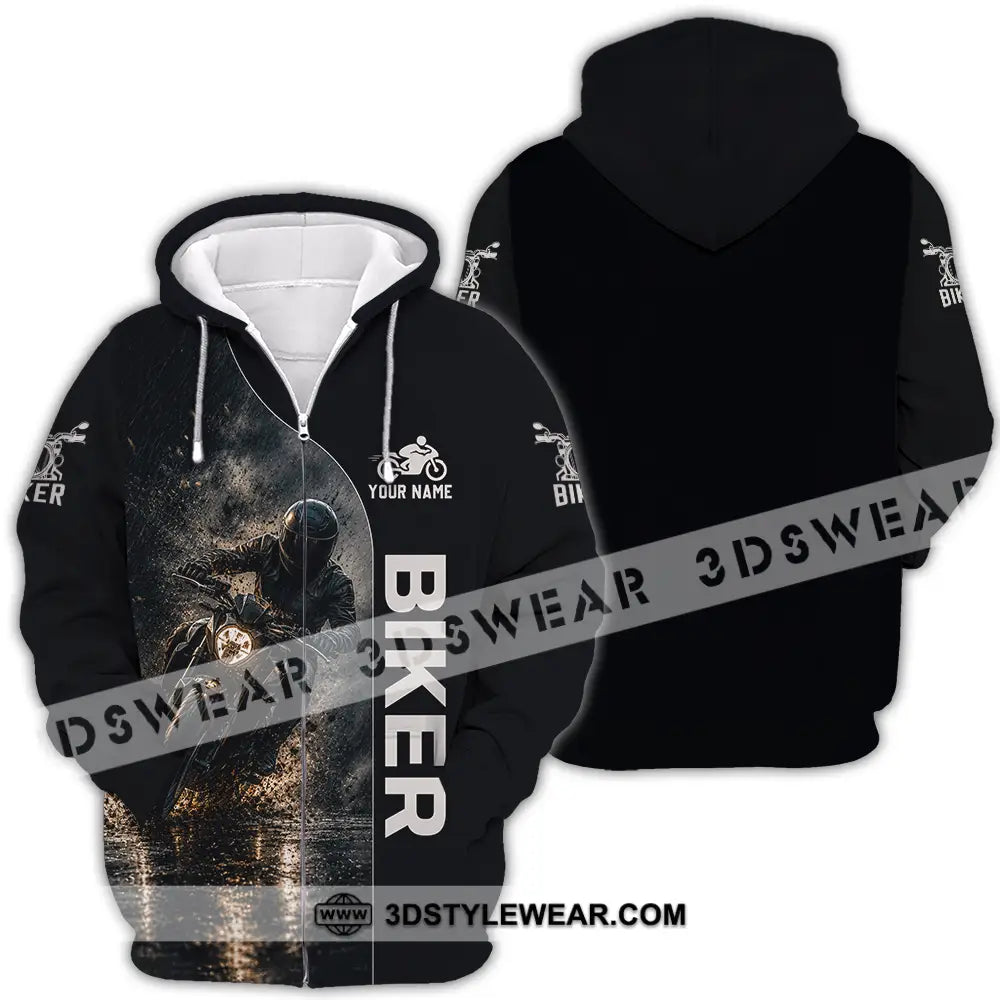 Unisex Shirt - Custom Biker Shirt - Zipper Hoodie / S - T-shirt