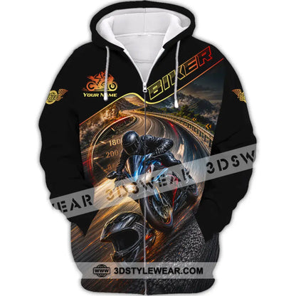 Unisex Shirt - Custom Biker Shirt - Zipper Hoodie / S - T-shirt