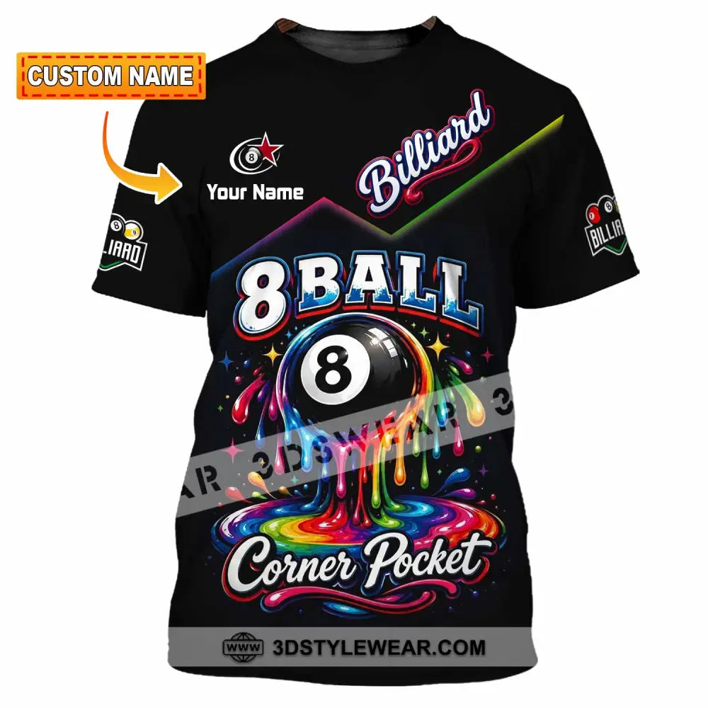 Unisex Shirt - Custom Billiard 8 Ball Shirt - T-shirt