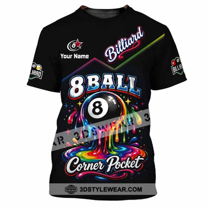 Unisex Shirt - Custom Billiard 8 Ball Shirt - T-Shirt / S - T-shirt