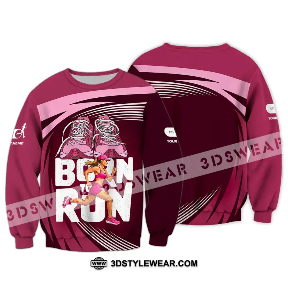 Unisex Shirt - Custom Born To Run 3D Shirt - Long Sleeve / S - T-shirt