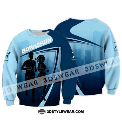 Unisex Shirt - Custom Born To Run 3D Shirt - Long Sleeve / S - T-shirt