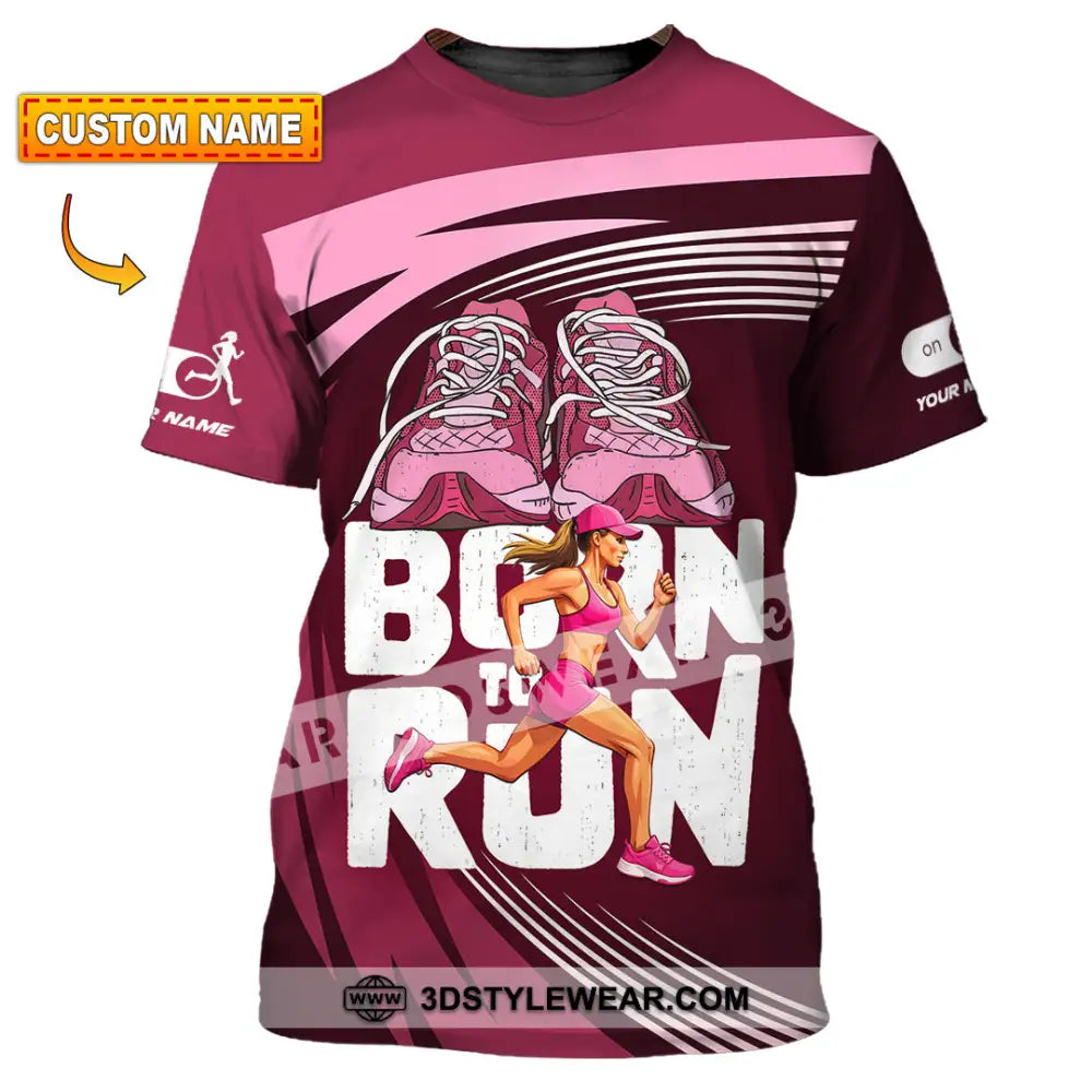 Unisex Shirt - Custom Born To Run 3D Shirt - T-shirt