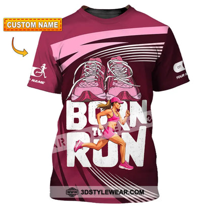 Unisex Shirt - Custom Born To Run 3D Shirt - T-shirt