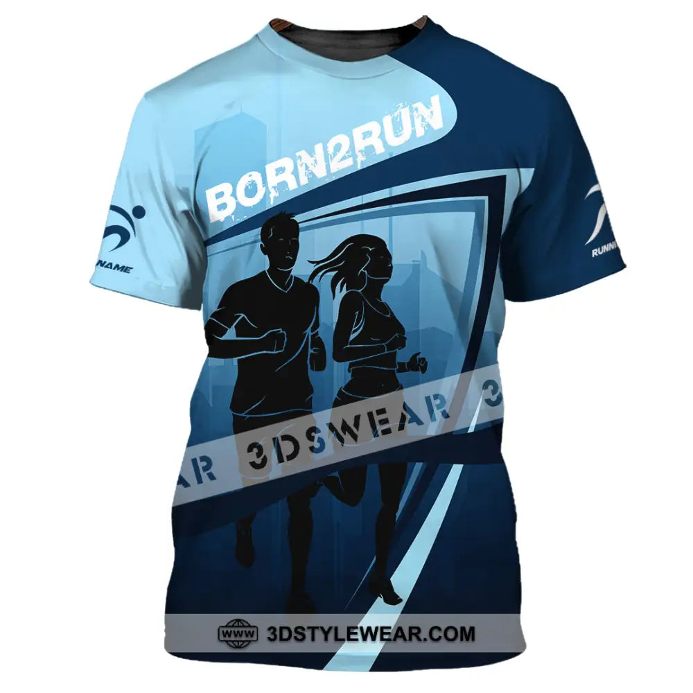 Unisex Shirt - Custom Born To Run 3D Shirt - T-Shirt / S - T-shirt