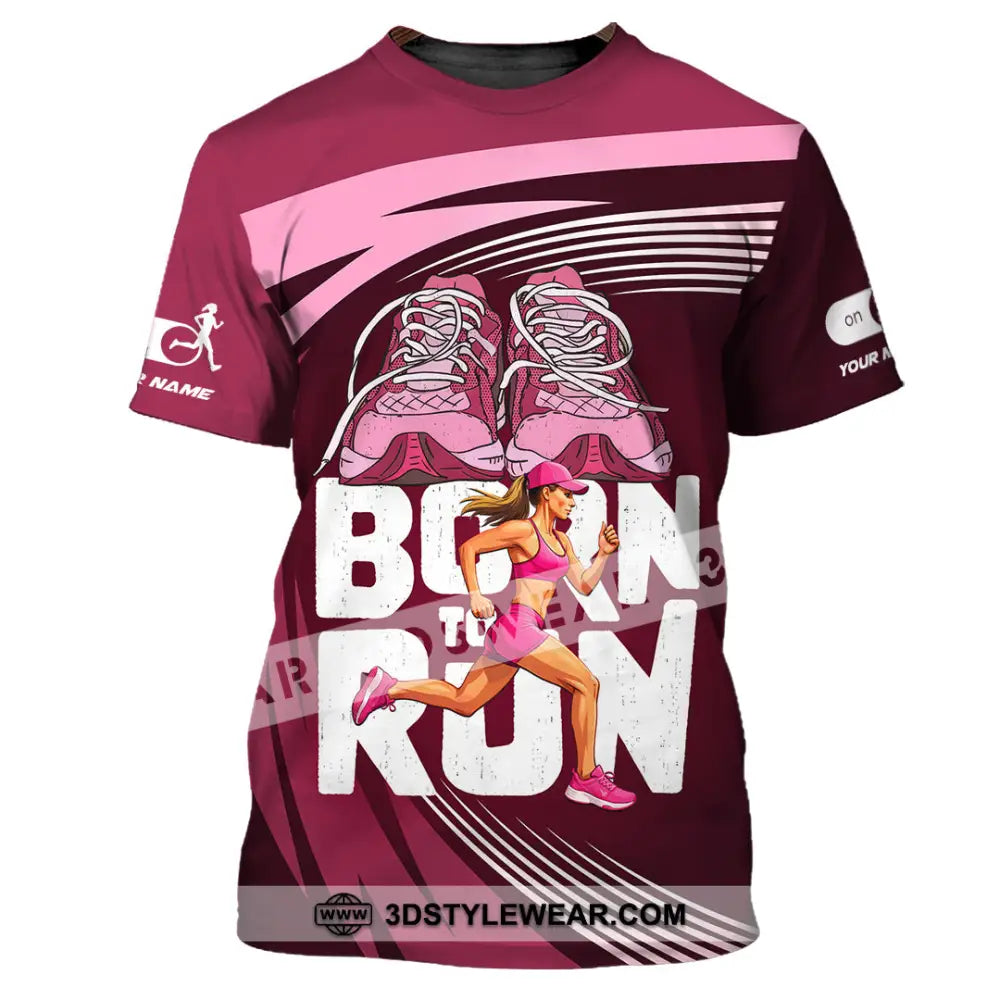 Unisex Shirt - Custom Born To Run 3D Shirt - T-Shirt / S - T-shirt