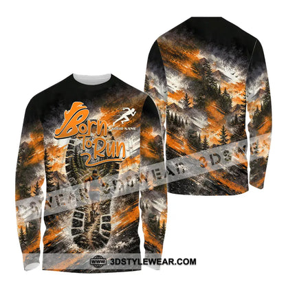 Unisex Shirt - Custom Born To Run Shirt - Long Sleeve Shirt / S - T-shirt