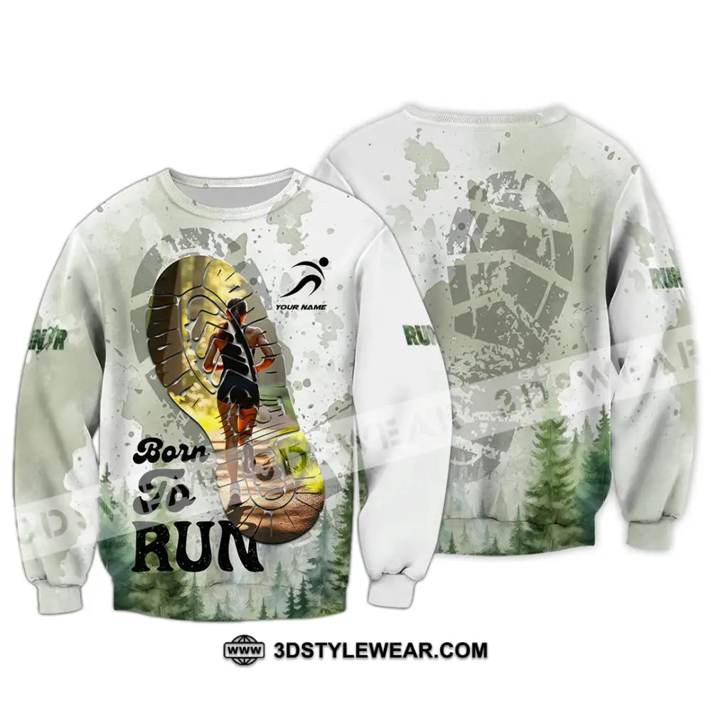 Unisex Shirt - Custom Born To Run Shirt - Long Sleeve / S - T-shirt