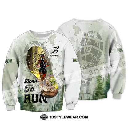 Unisex Shirt - Custom Born To Run Shirt - Long Sleeve / S - T-shirt
