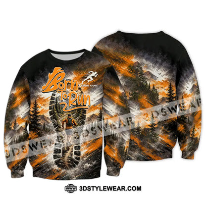 Unisex Shirt - Custom Born To Run Shirt - Long Sleeve / S - T-shirt
