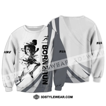 Unisex Shirt - Custom Born To Run Shirt - Long Sleeve / S - T-shirt