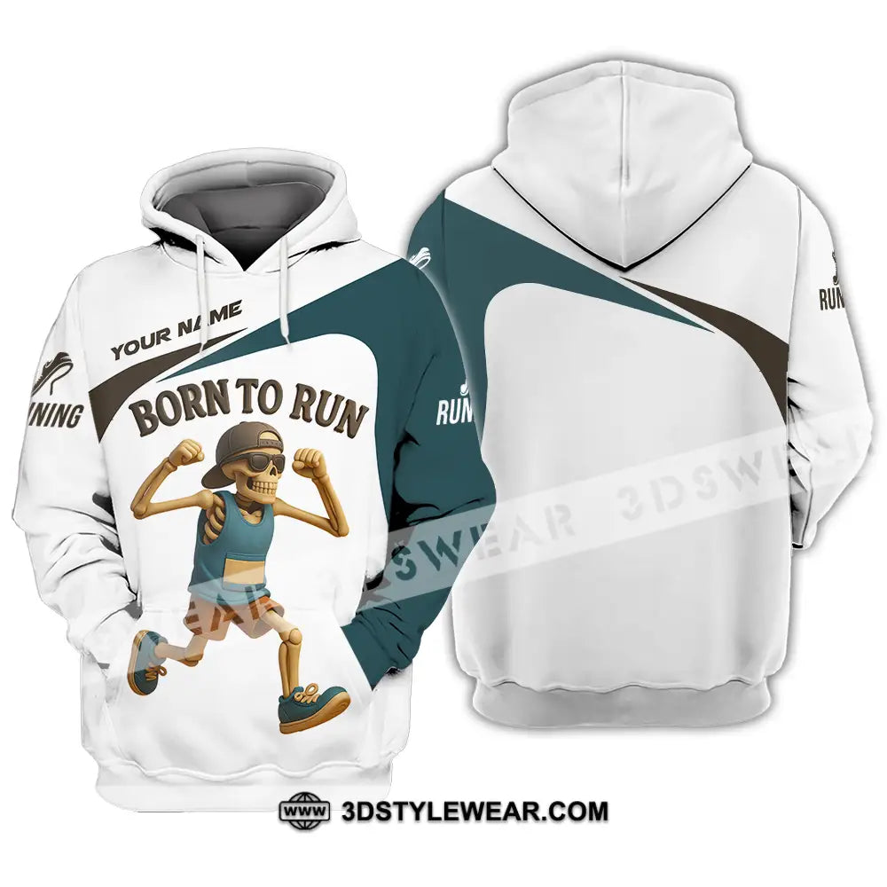 Unisex Shirt - Custom Born To Run Running Lover Sport Shirt - Hoodie / S - T-shirt