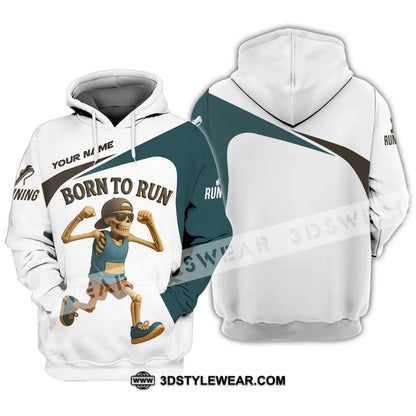 Unisex Shirt - Custom Born To Run Running Lover Sport Shirt - Hoodie / S - T-shirt