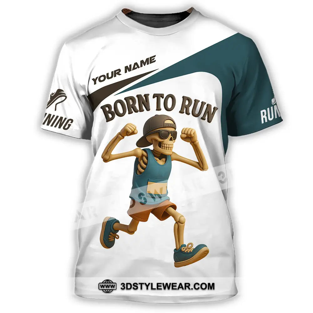 Unisex Shirt - Custom Born To Run Running Lover Sport Shirt - T-Shirt / S - T-shirt
