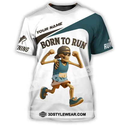 Unisex Shirt - Custom Born To Run Running Lover Sport Shirt - T-Shirt / S - T-shirt