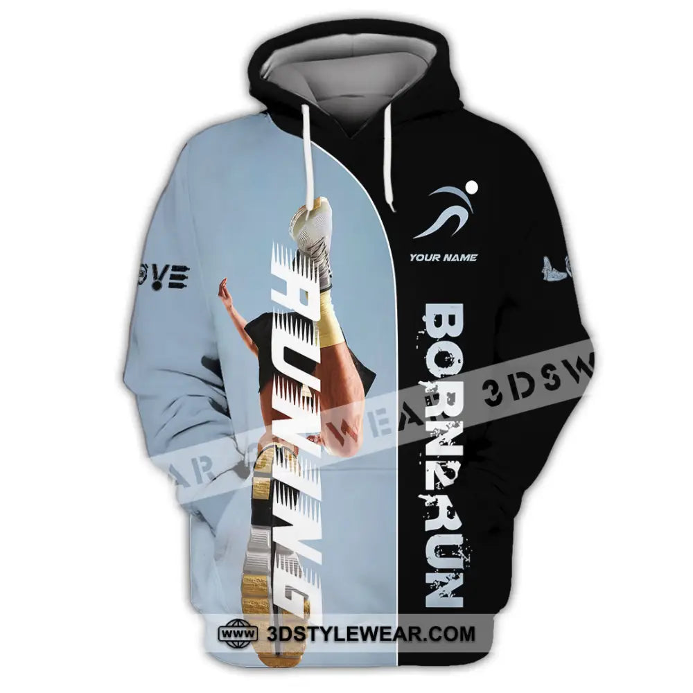Unisex Shirt - Custom Born To Running Shirt - Hoodie / S - T-shirt