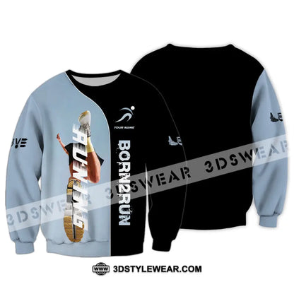 Unisex Shirt - Custom Born To Running Shirt - Long Sleeve / S - T-shirt