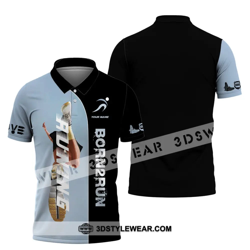 Unisex Shirt - Custom Born To Running Shirt - Polo Shirt / S - T-shirt