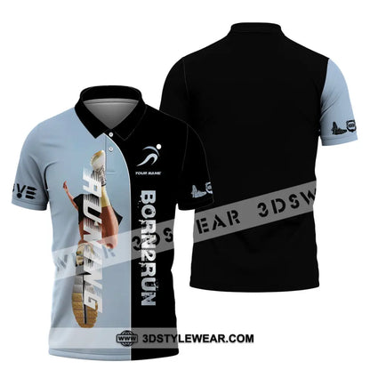 Unisex Shirt - Custom Born To Running Shirt - Polo Shirt / S - T-shirt