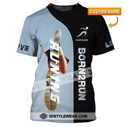Unisex Shirt - Custom Born To Running Shirt - T-shirt