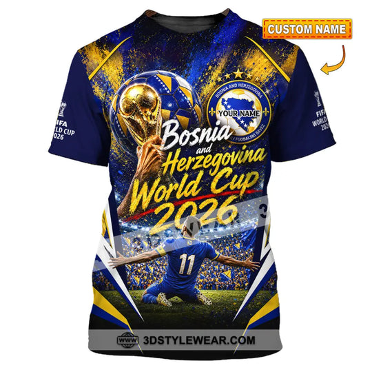 Unisex Shirt - Custom Bosnia And Herzegovina World Cup 2026 Shirt style option 1