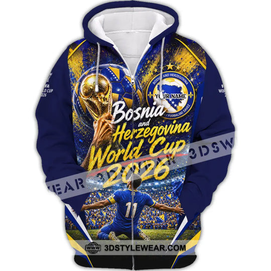 Unisex Shirt - Custom Bosnia And Herzegovina World Cup 2026 Shirt style option 4
