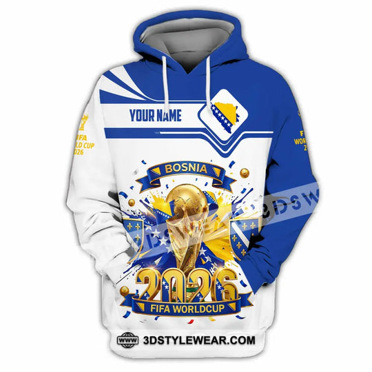 Unisex Shirt - Custom Bosnia World Cup 2026 3D Shirt style option 2