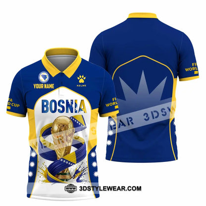 Unisex Shirt - Custom Bosnia World Cup 2026 Shirt - Polo Shirt / S - T-shirt
