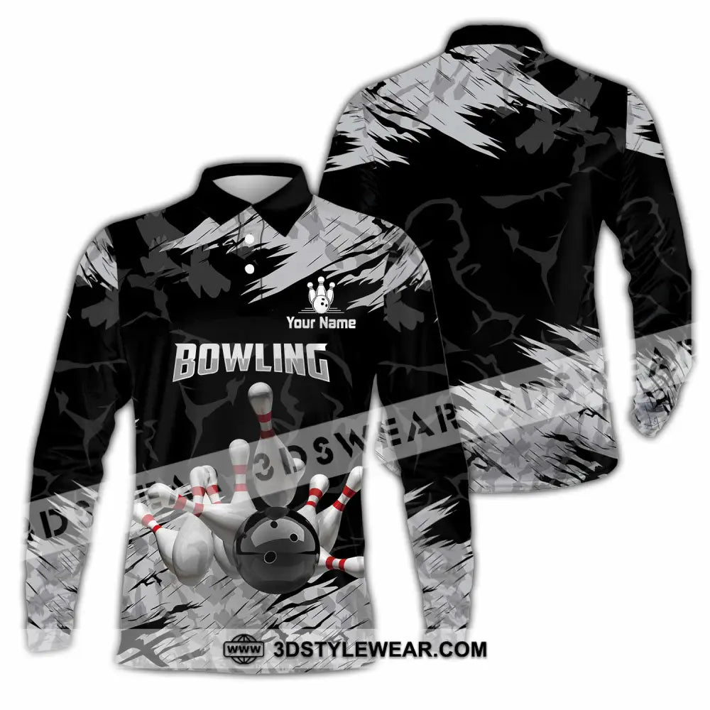 Unisex Shirt - Custom Bowling Shirt - Long Sleeve Polo / S - T-shirt